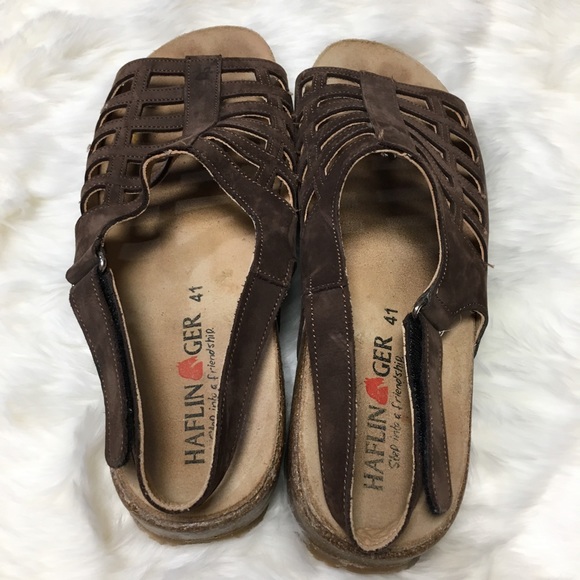 Haflinger mocha flat sandal - Picture 3 of 5